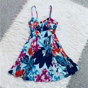 Express floral dress size extra small